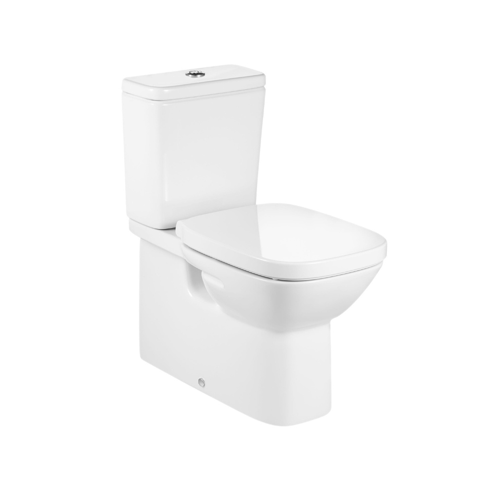 Product cut out image of the Roca Debba Square Close Coupled Back to Wall Toilet